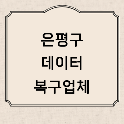 서울 은평구 데이터복구