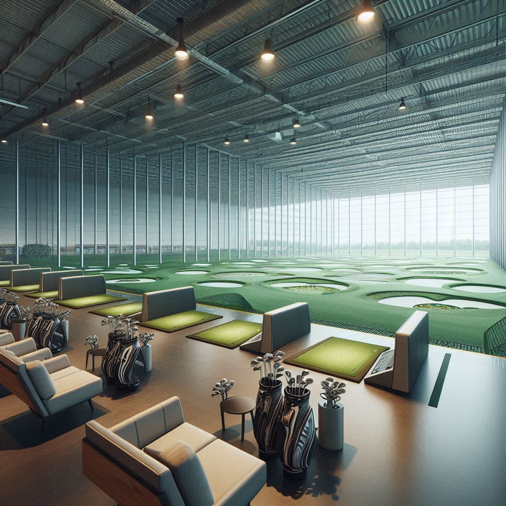 실내골프연습장 배경