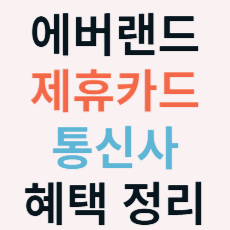 에버랜드 제휴카드 통신사 혜택