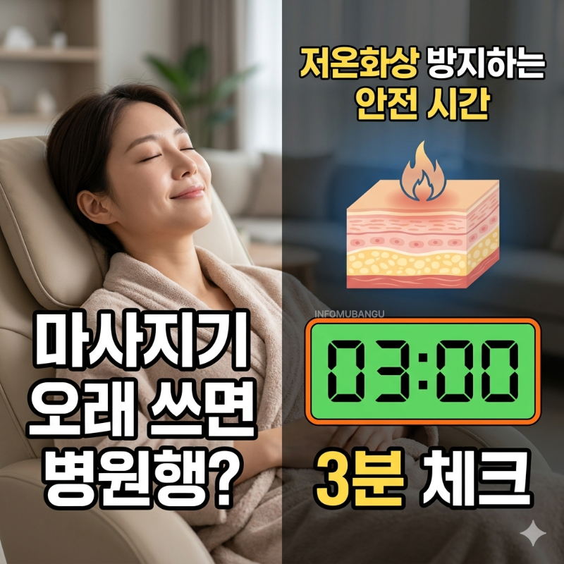 마사지기 저온화상 위험