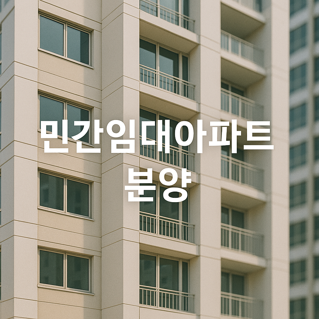 민간임대아파트분양, 지금이 기회다! 조건·절차·장점 총정리