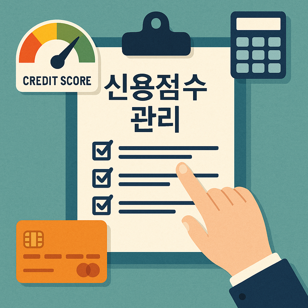 신용점수 관리 인포그래픽