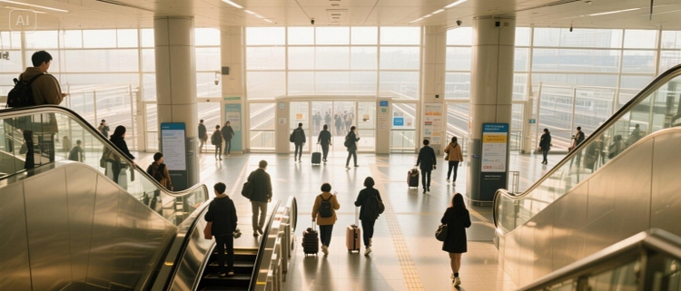 용산역에서 KTX 타는 법, 승차 위치, 이동 동선