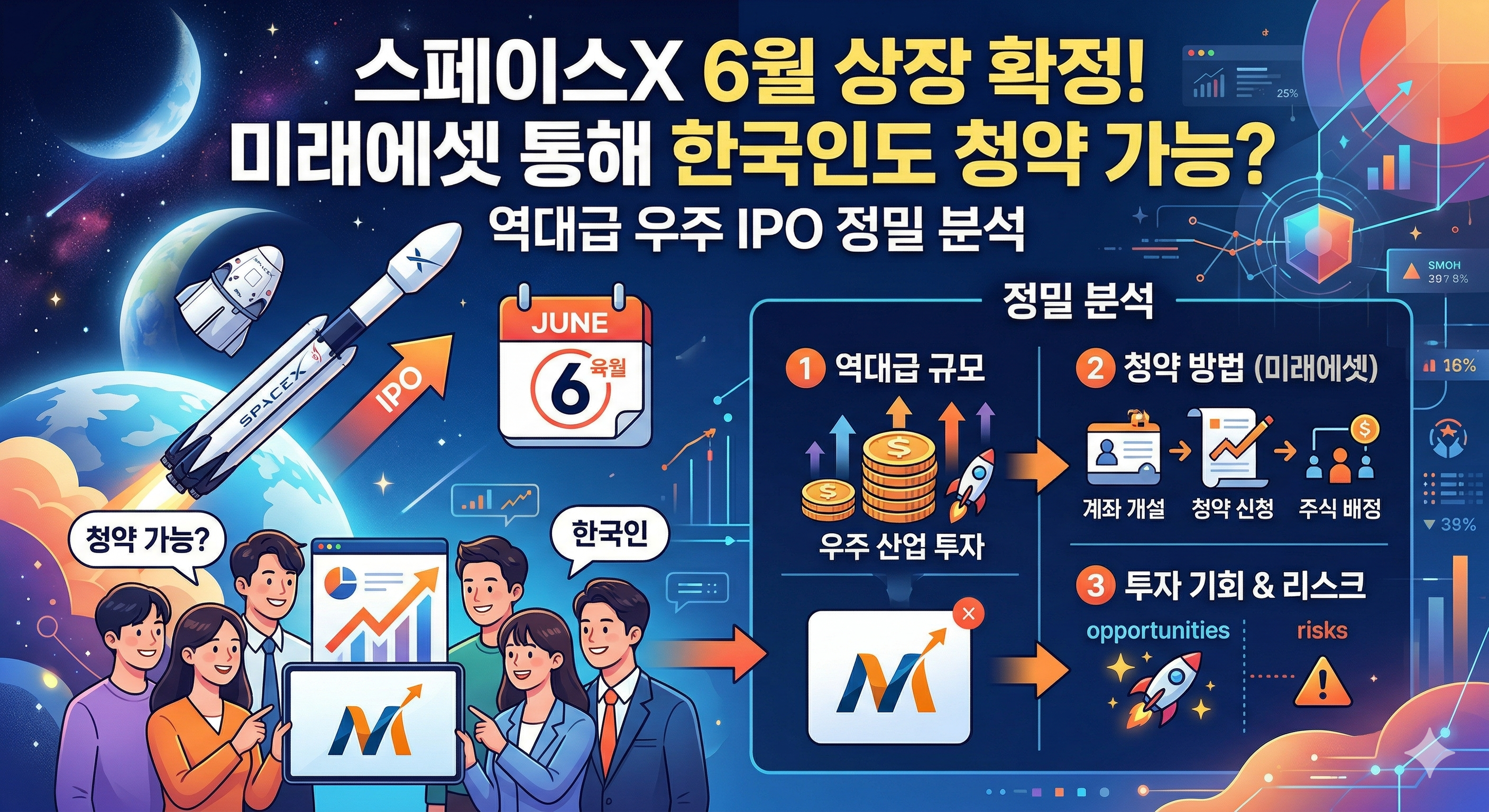 스페이스X 6월 상장 확정! 미래에셋 통해 한국인도 청약 가능?