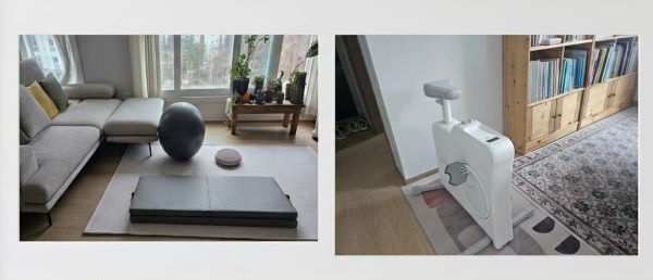 운동기구가 있는 나의거실