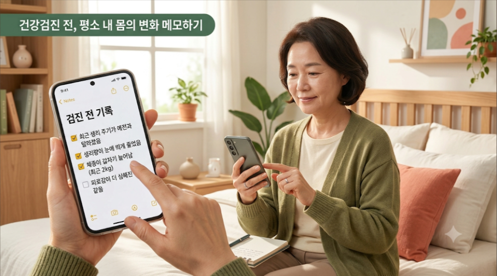 여성검진 전 체크 사항