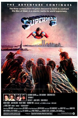 영화 슈퍼맨2 포스터.