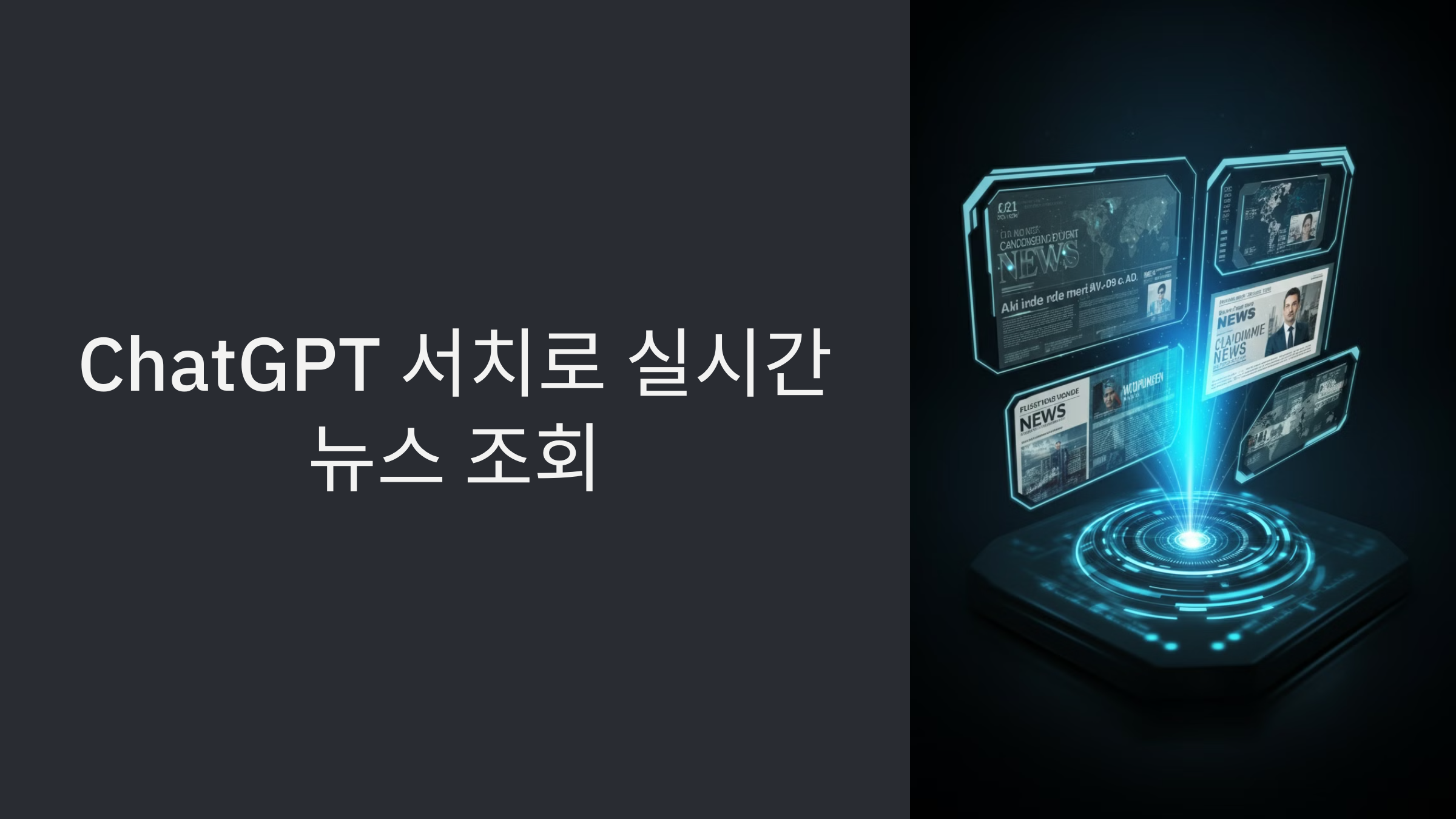 ChatGPT 서치 기능으로 실시간 뉴스 조회하는 방법