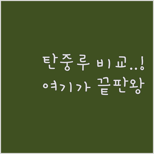 랑카위 탄중루 리조트 숙소 비교 분석..
