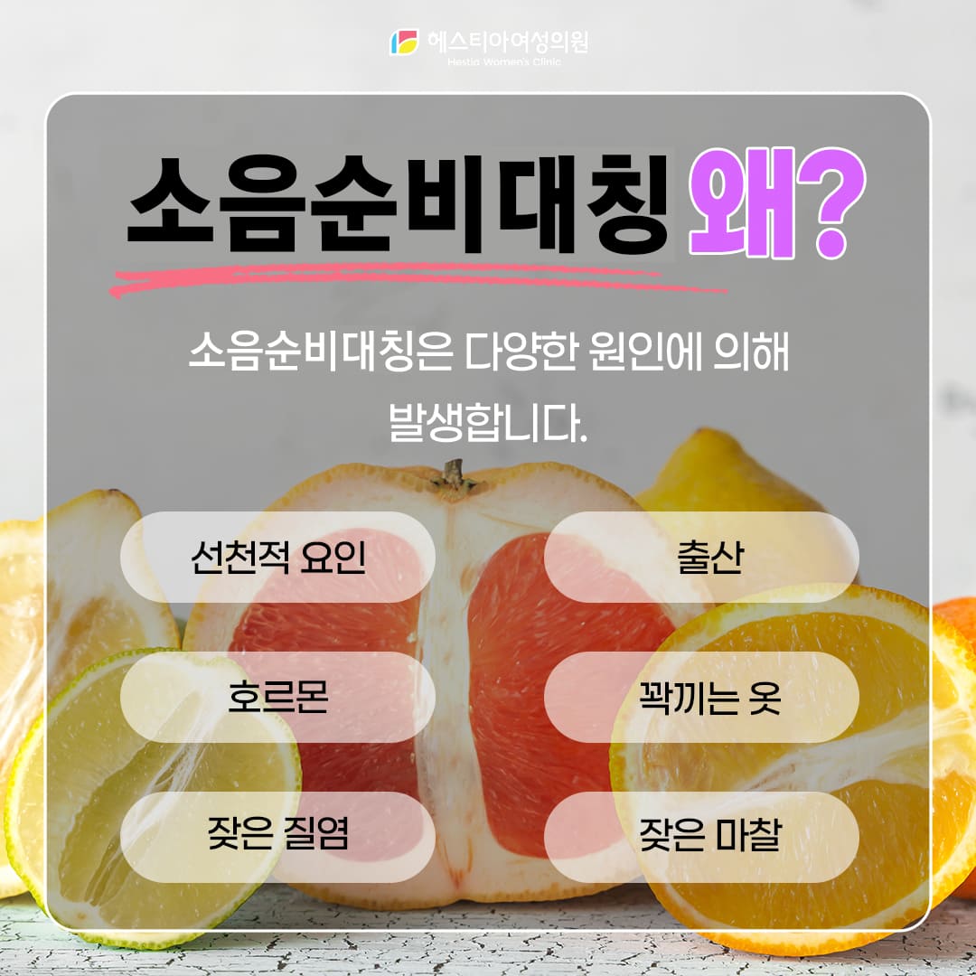 소음순비대칭 발생원인