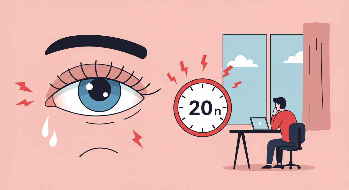 시력 피로, 사무직의 고질병