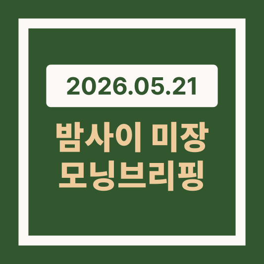 2026.05.21 21일 미국 주식 폭등 오늘 국내장 대응법 썸네일