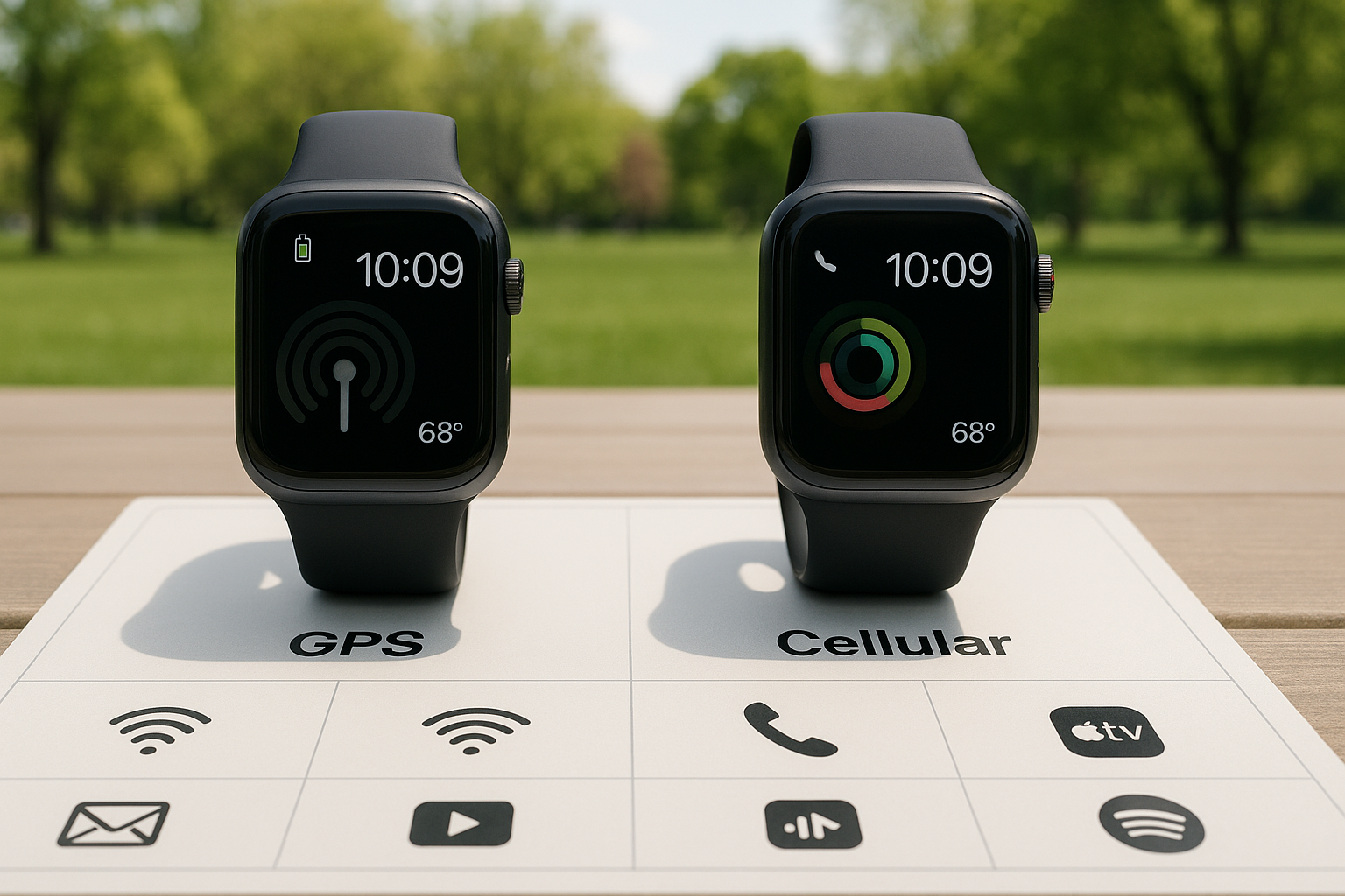 애플워치 GPS와 셀룰러 통신 방식 차이 이미지