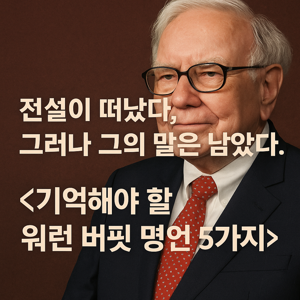 워런버핏은퇴.그가남긴명언5가지