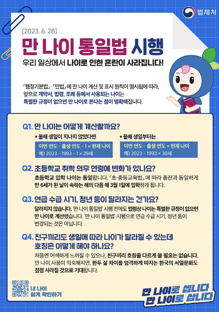 만 나이 포스터