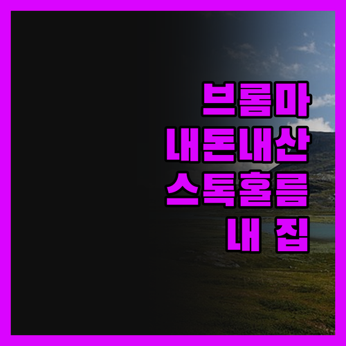 비즈 아파트먼트 브롬마, 내돈내산 후