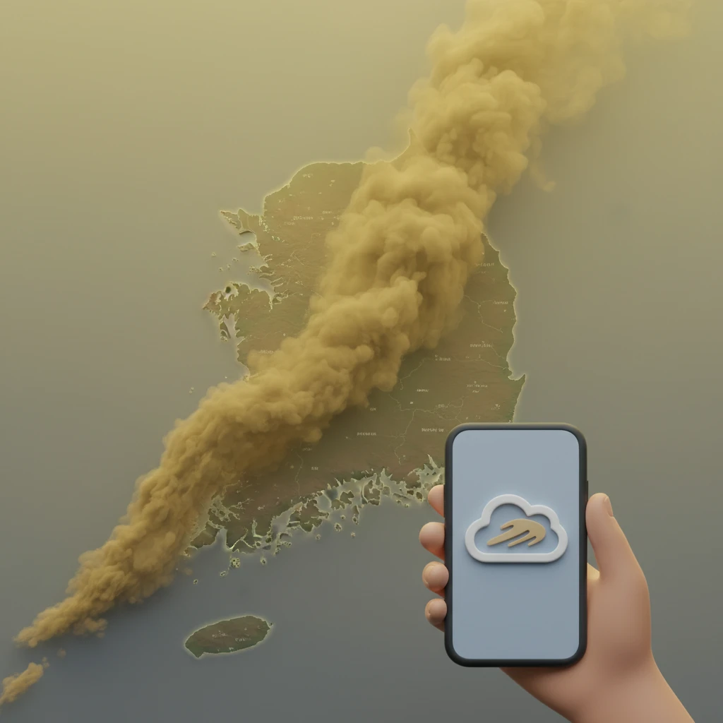 오늘 황사 이동 경로 확인 및 실시간..