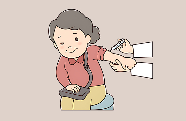 마이크로플라즈마-폐렴-치료를-받는-노부인