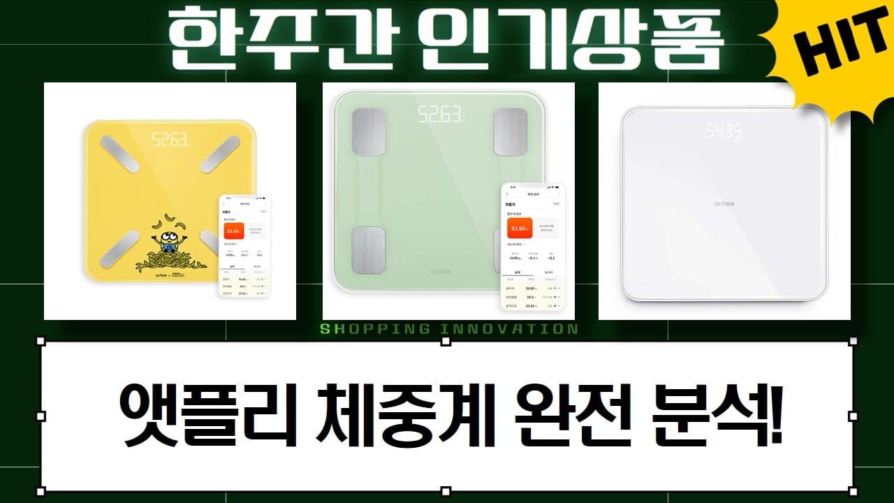 체중계 고르는법 체성분 체중계 3종 비교