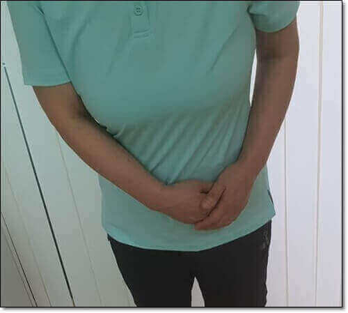 프로시아니딘 소화기 건강, 배아픈 여성