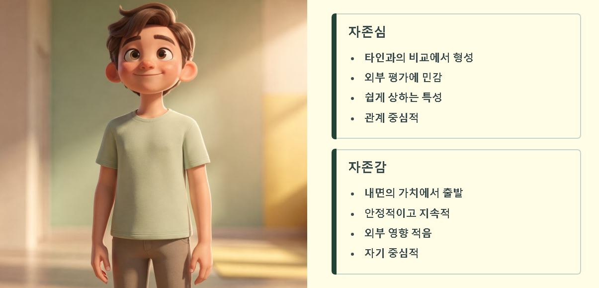 자만심 뜻 자존심 뜻