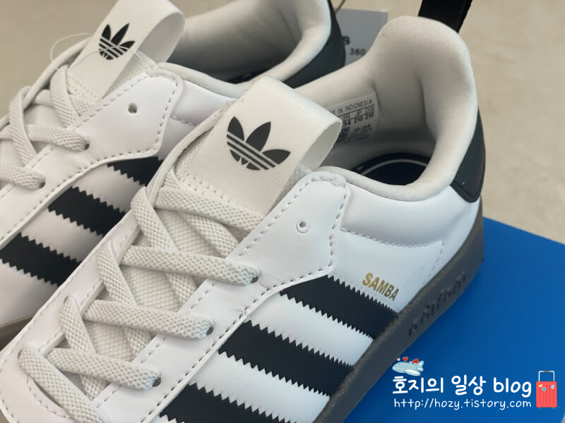 아디다스 아디폼 삼바360키즈 화이트 끈