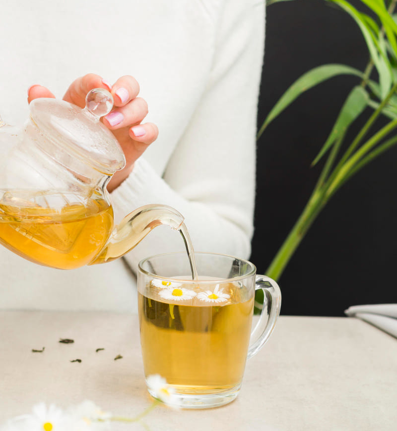 두통 예방에 효과적인 허브차