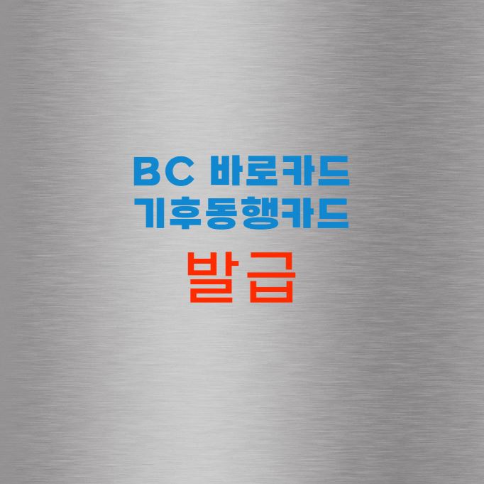 BC 바로 기후동행카드