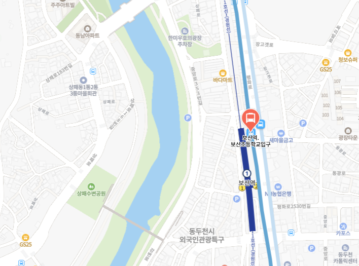 공항버스 노선도