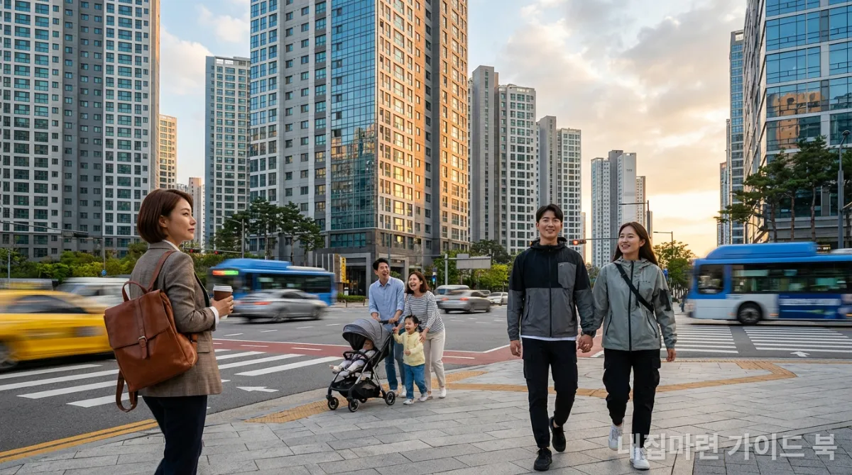 2026년 부동산 시장 변화에 맞춰 내 집 마련을 준비하는 다양한 한국인들