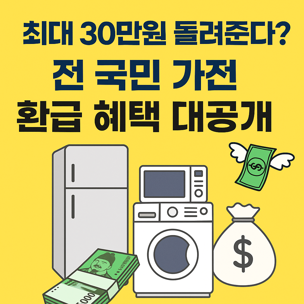 [2025 가전제품 1등급 환급] 신청방법