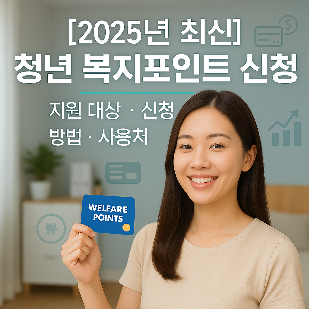 [2025년 최신] 청년 복지포인트 신청 ｜ 지원 대상&middot;신청 방법&middot;사용처 총정리