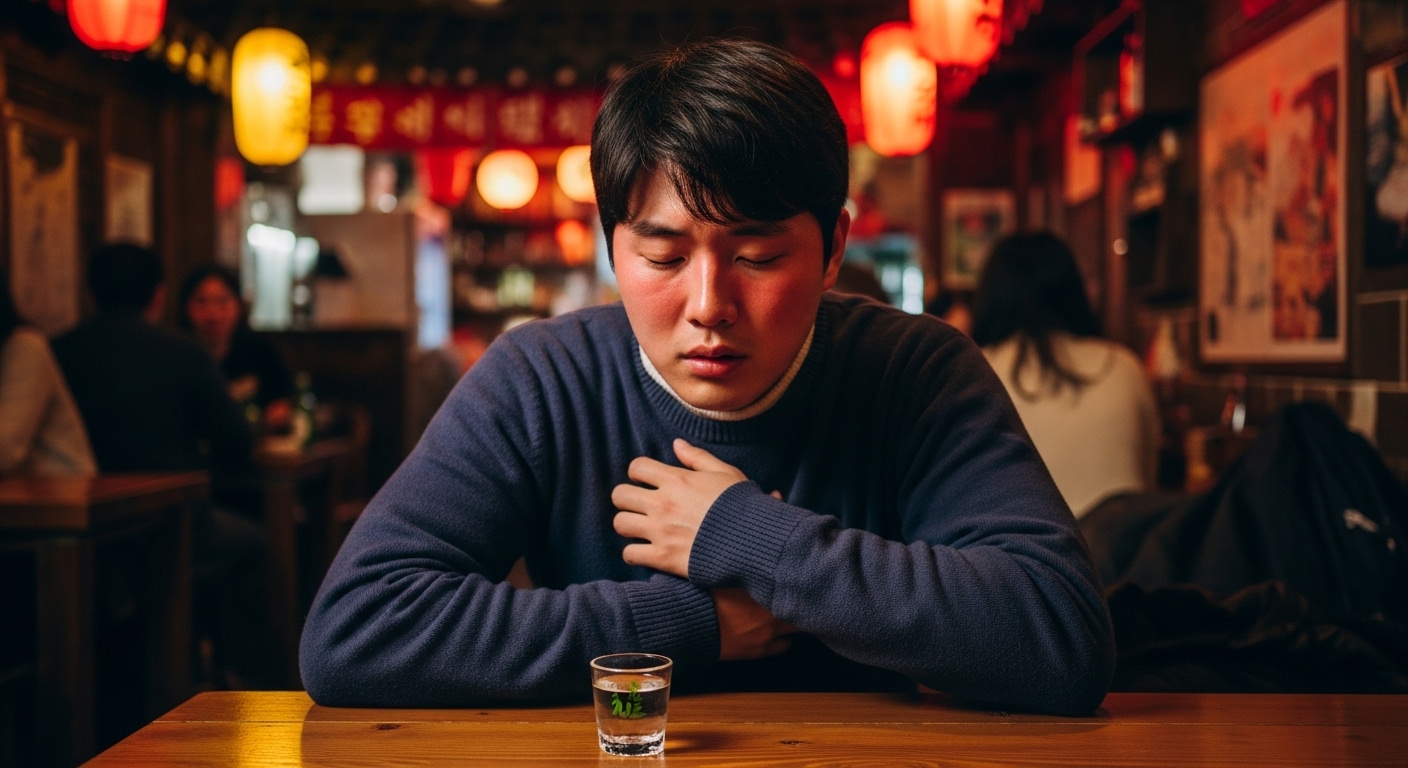 술 마시면 얼굴 빨개지는 이유는?
