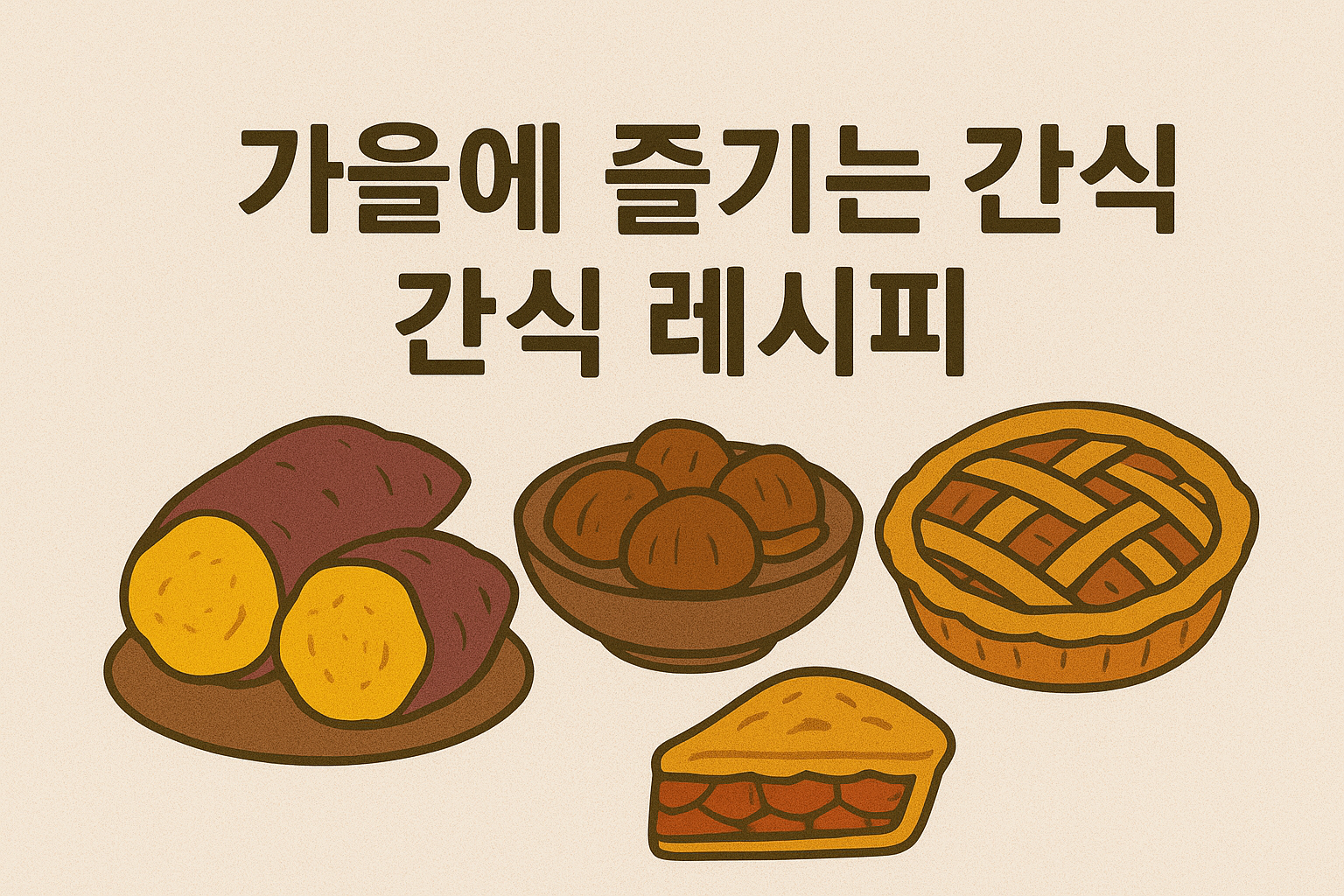 가을에 즐기는 간식 간식 레시피 이미지