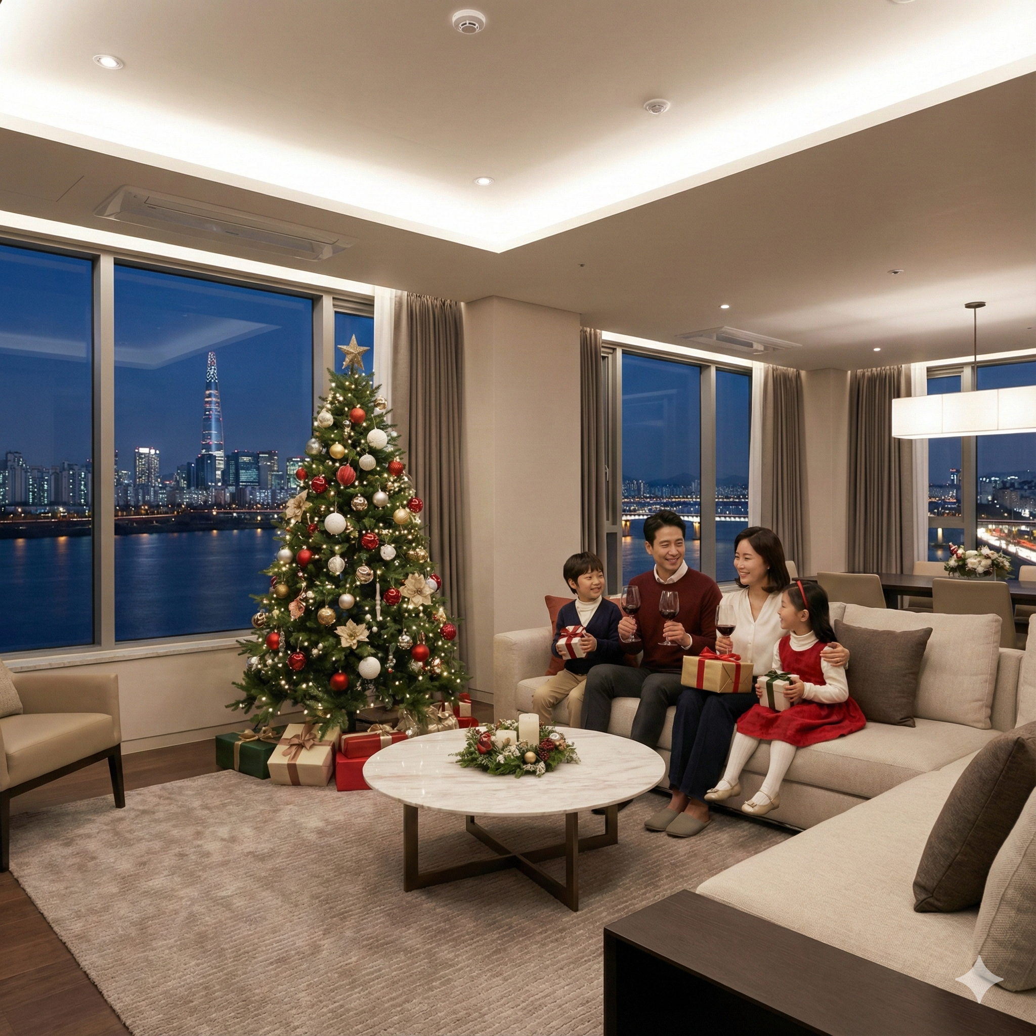 크리스마스 이브, 가족들과 행복한 시간