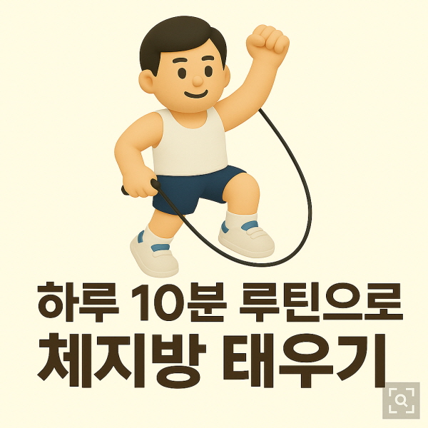 하루 10분 루틴으로 체지방 태우기/gpt