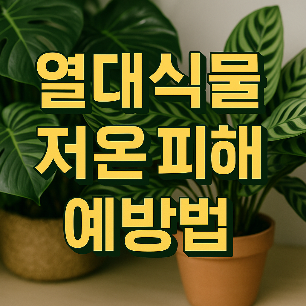 저온피해 입은 열대식물