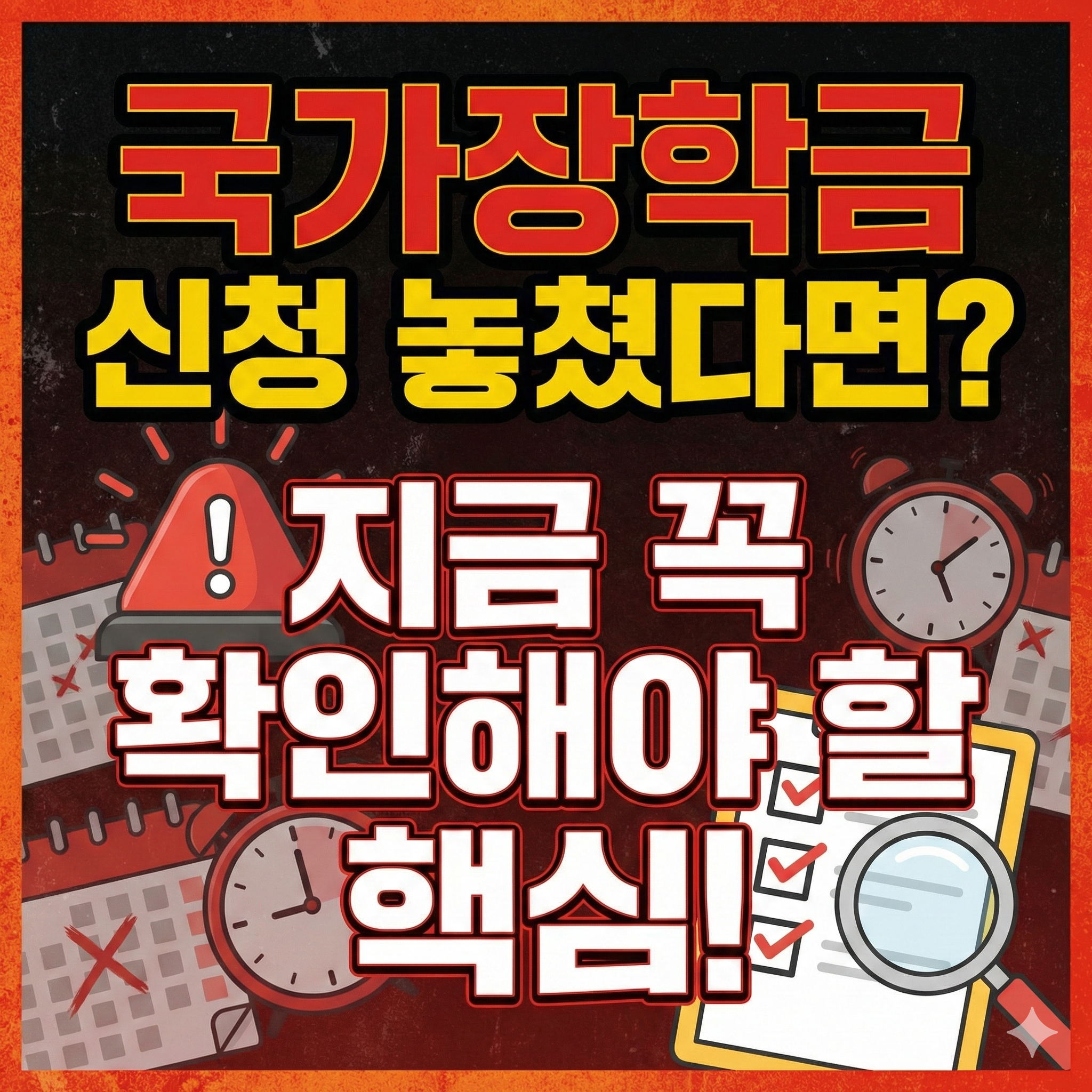 국가장학금 신청 놓쳤다면 지금 꼭 확인해야 할 핵심