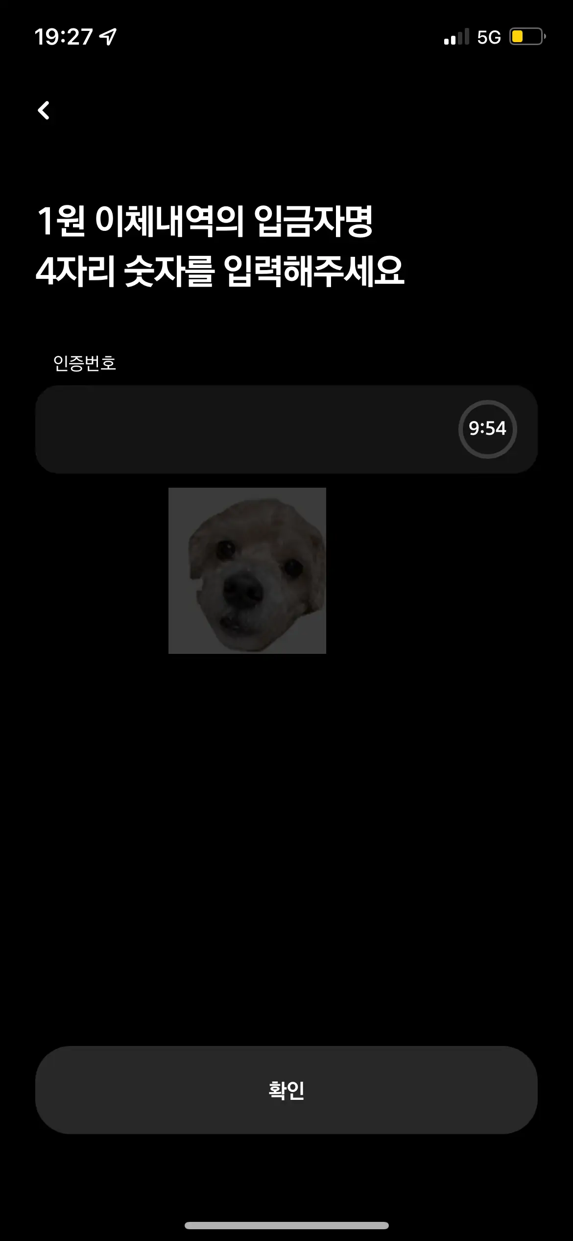 계좌인증 화면2