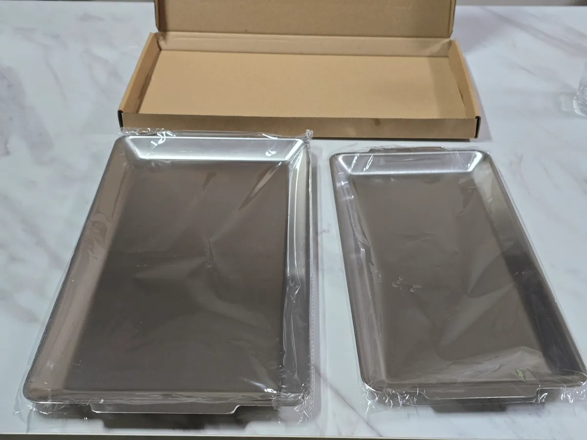 스테인리스 접시 개봉 후