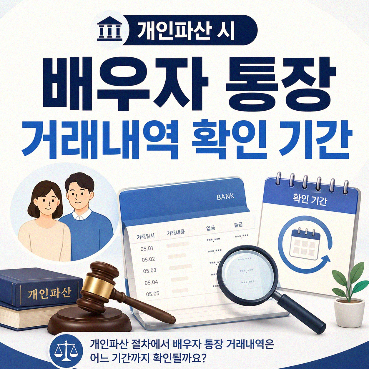 개인파산 시 배우자 통장, 얼마까지 지켜볼 수 있나요