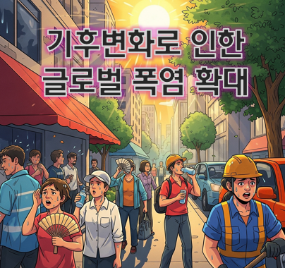 기후변화로 인한 폭염 증가