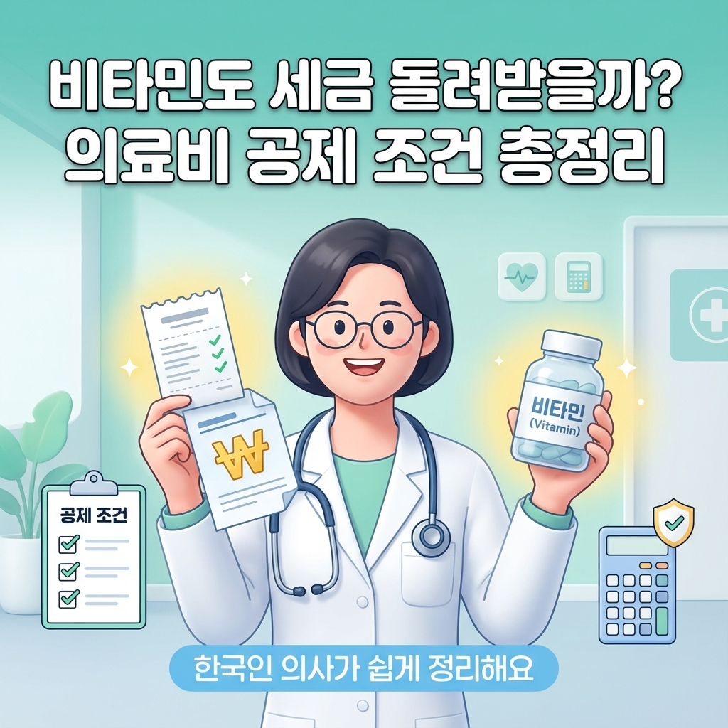 비타민도 세금 돌려받을까 의료비 공제 조건 총정리