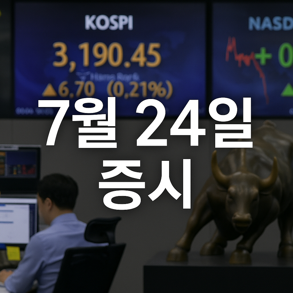2025년 7월 24일 증시