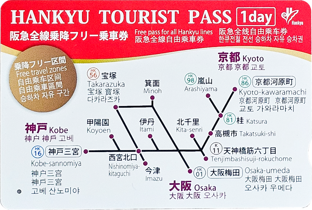 한큐 투어리스트 패스 1일권