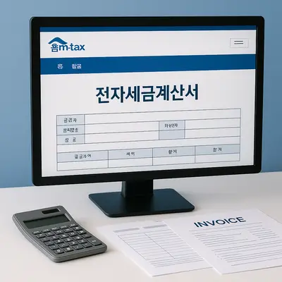 전자세금계산서 발행 방법: 세액공제 신청, 홈택스 발급 절차