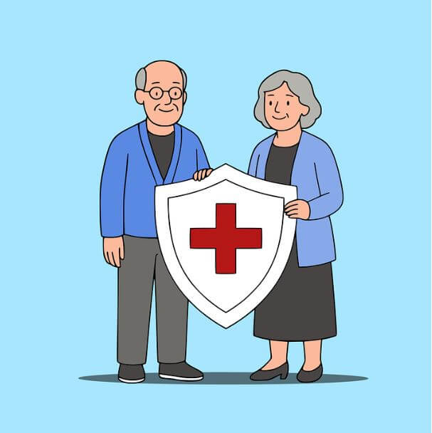 노인 의료 지원 정책 상징