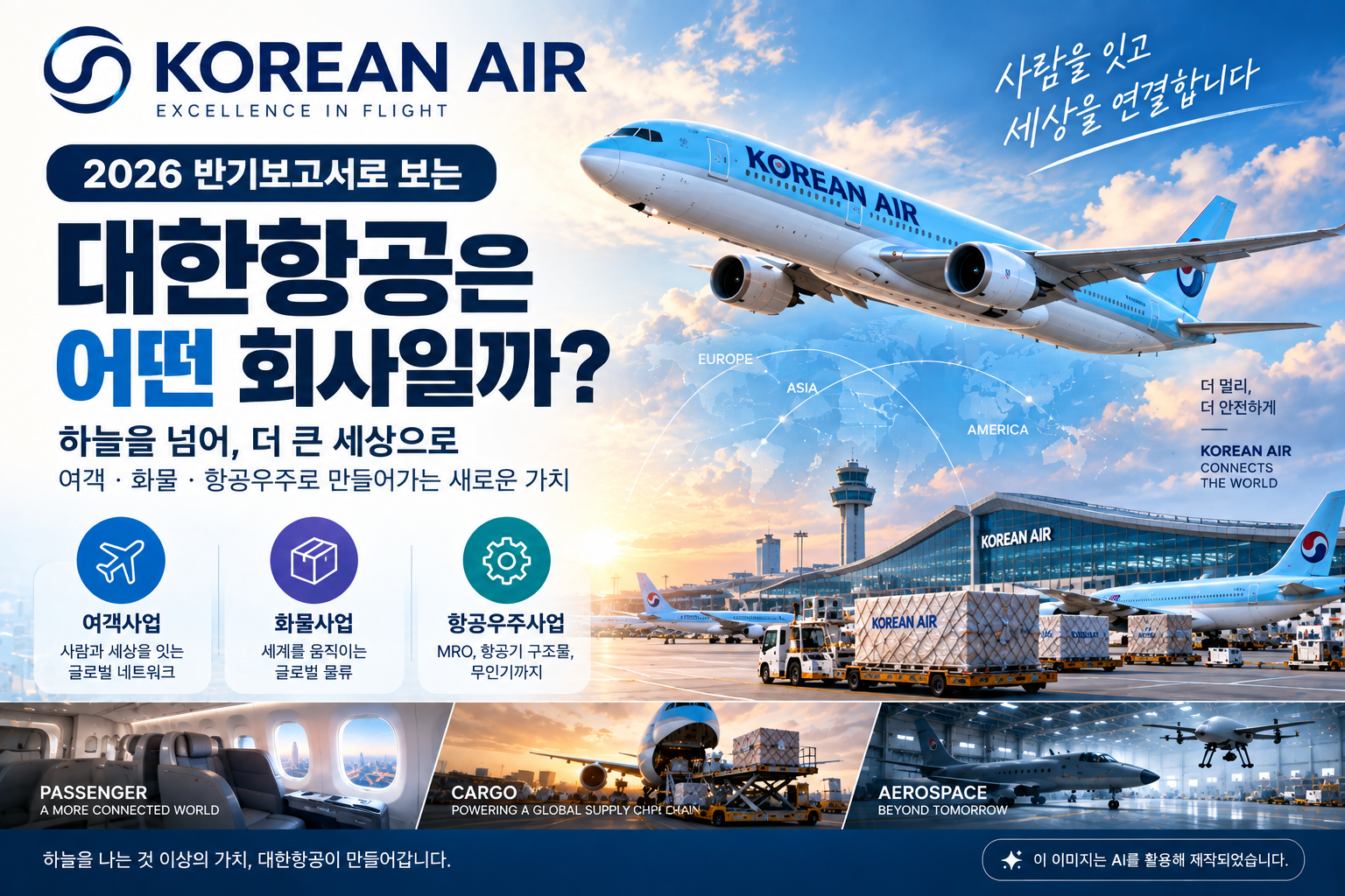 대한항공 2026년 반기보고서 기반 여객&middot;화물&middot;항공우주&middot;무인기 사업 분석