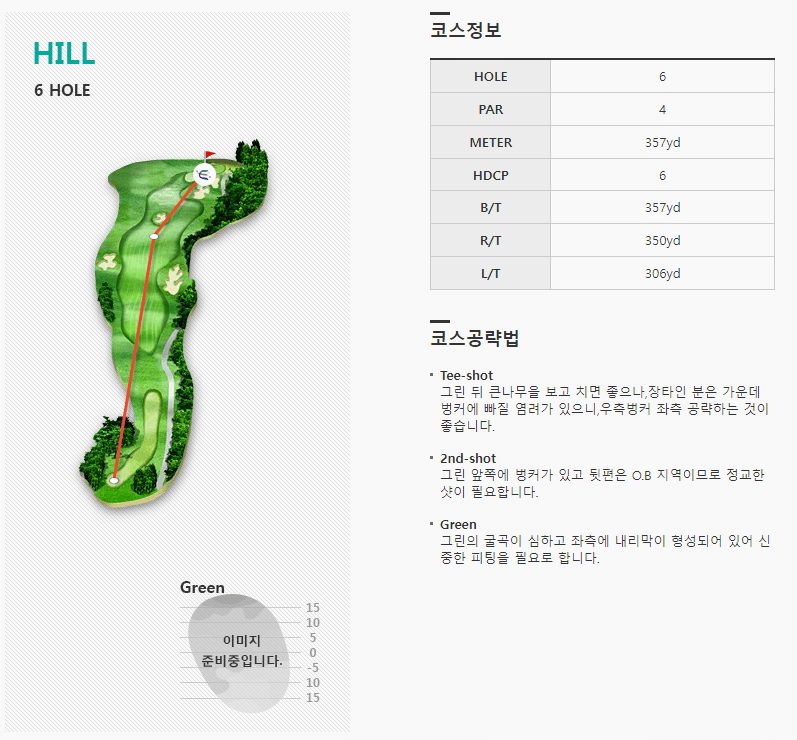 엘리시안강촌 컨트리클럽 힐코스 6