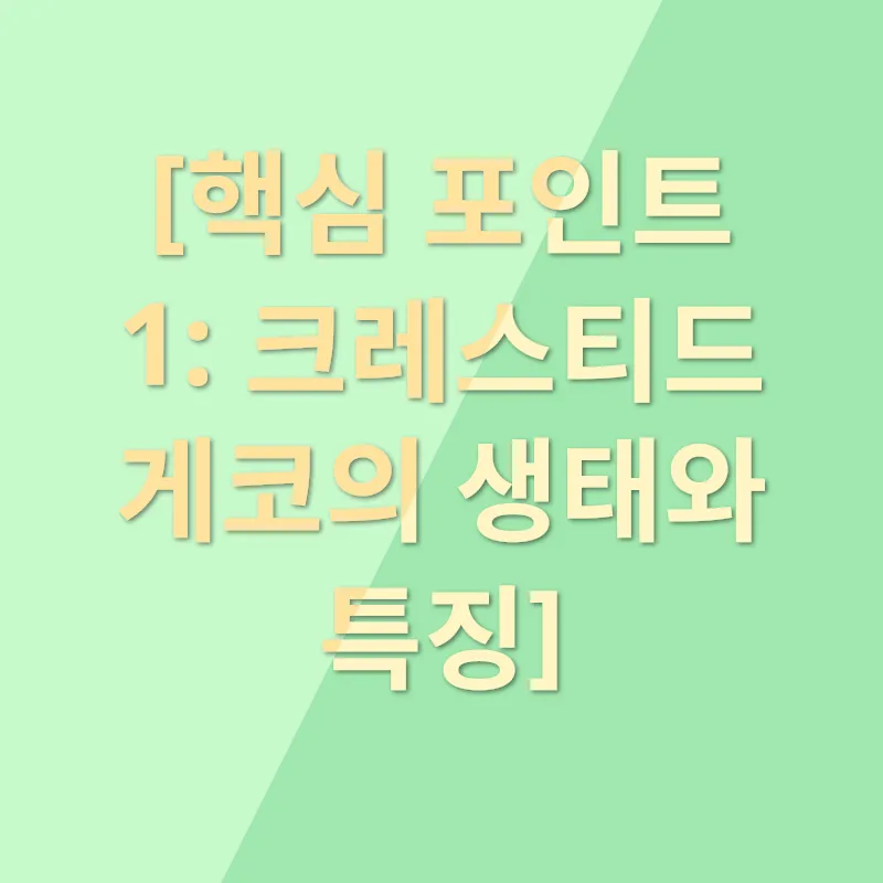크레스티드 게코 사육_1
